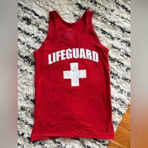 Red Lifeguard Tank Top